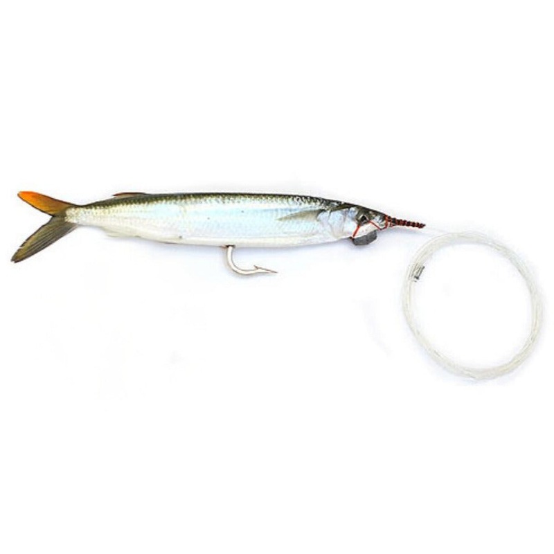 BAITMASTERS BALLYHOO MONO SWIMMER SINGLE HOOK RIGGED 2pk