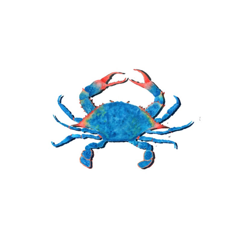 JESSIE JESSUP STICKERS BLUE CRAB