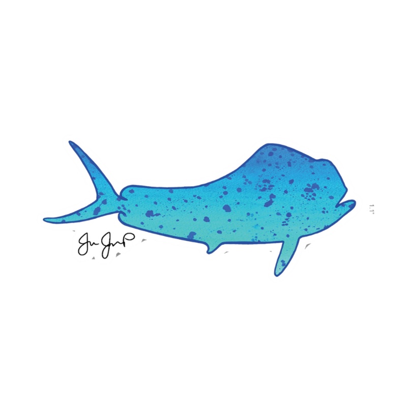 JESSIE JESSUP STICKERS BLUE DOLPHIN