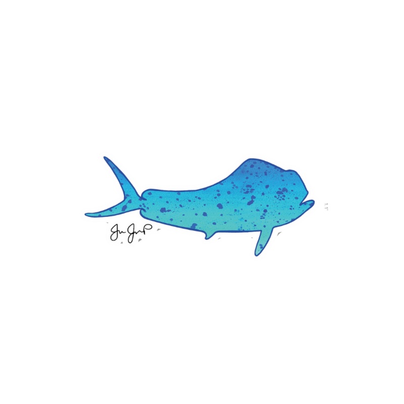 JESSIE JESSUP STICKERS BLUE MAHI