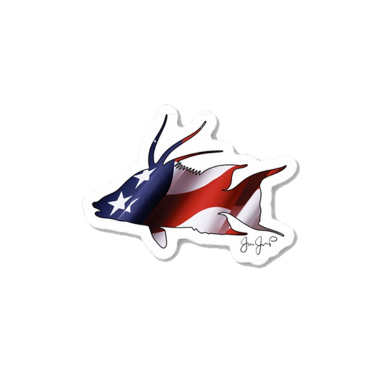 JESSIE JESSUP STICKERS USA HOGFISH