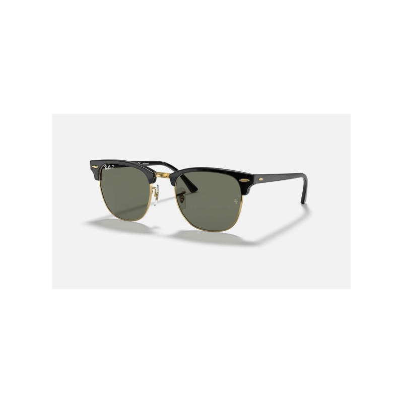 RAY-BAN RB3716 CLUBMASTER METAL POLORIZED SUNGLASSES