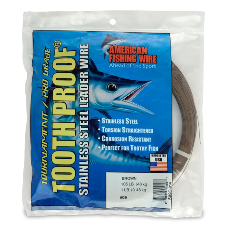 AFW TOOTH PROOF WIRE CAMO BROWN 1LB
