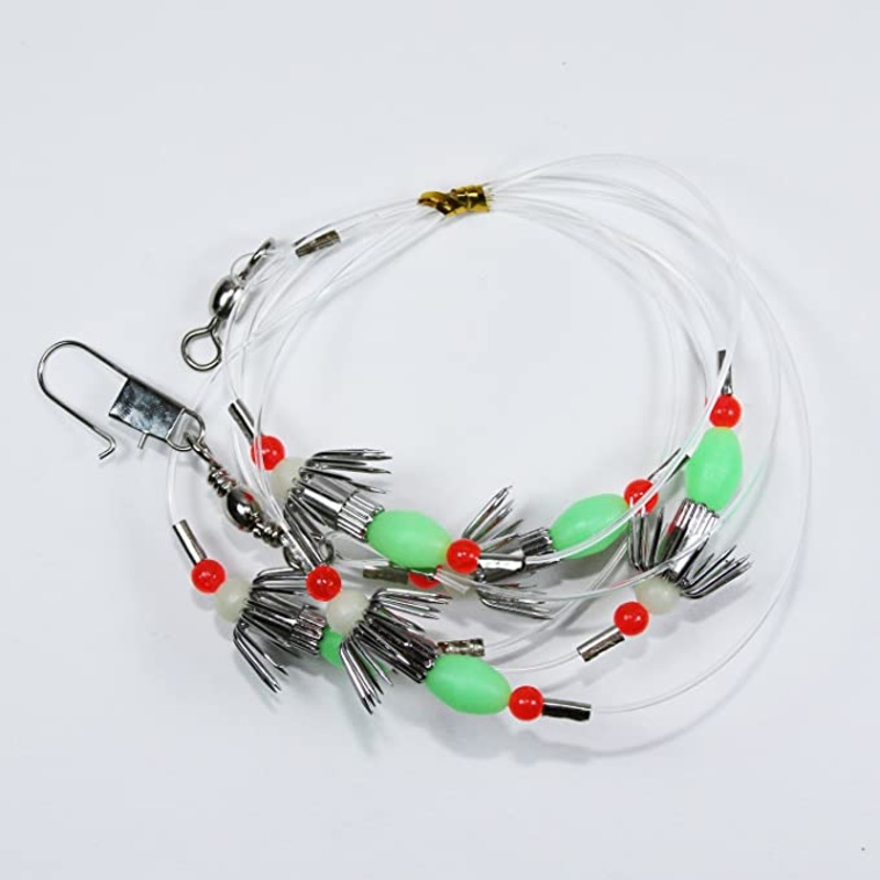 AHI SQUID CATCHER SJ-500 LUMINOUS 5 HOOK GANGION