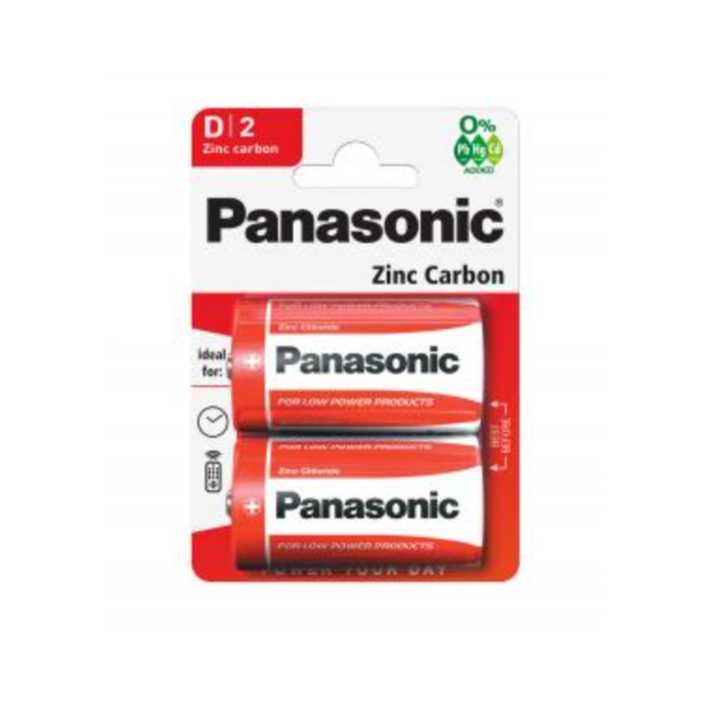 PANASONIC BATTERY D 2PK