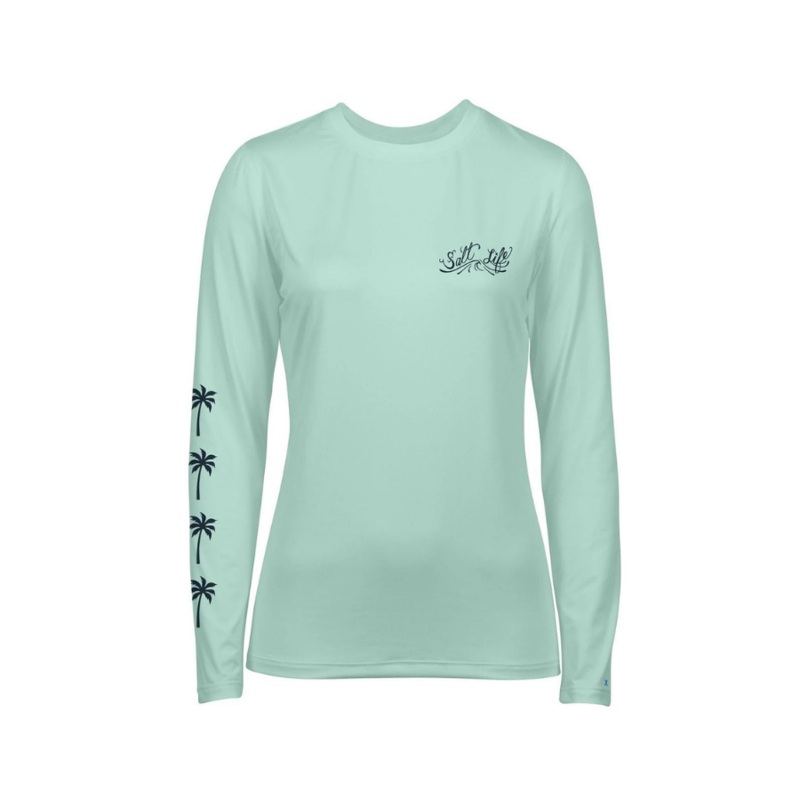 SALT LIFE PALM STORM BADGE LS PERFOMANCE