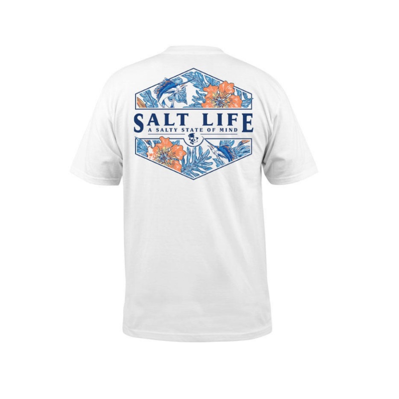 SALT LIFE SAILIN TROPICS BADGE TEE