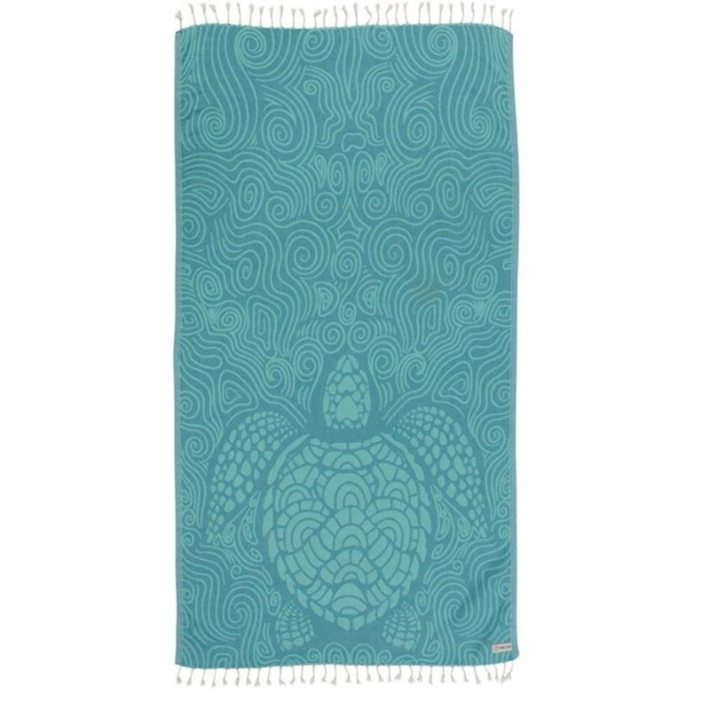 SAND CLOUD MINT SWIRL TURTLE REG TOWEL