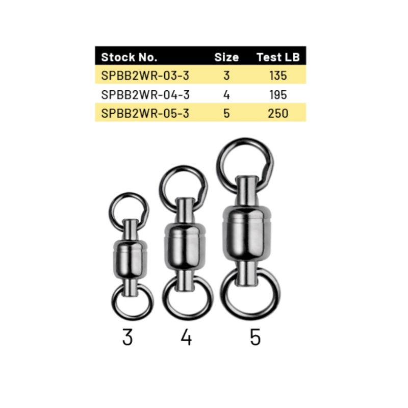SPRO POWER BALL BEARING SWIVEL 2 WELDED RINGS