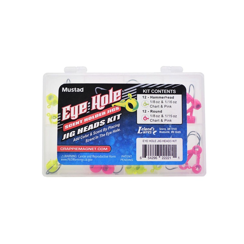Leland’s Crappie Magnet Eye Hole Jig Heads Kit