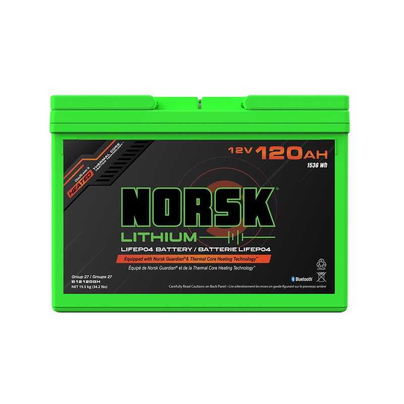 Norsk Lithium 16V 75AH LiFePO4 Lithium Deep Cycle Battery