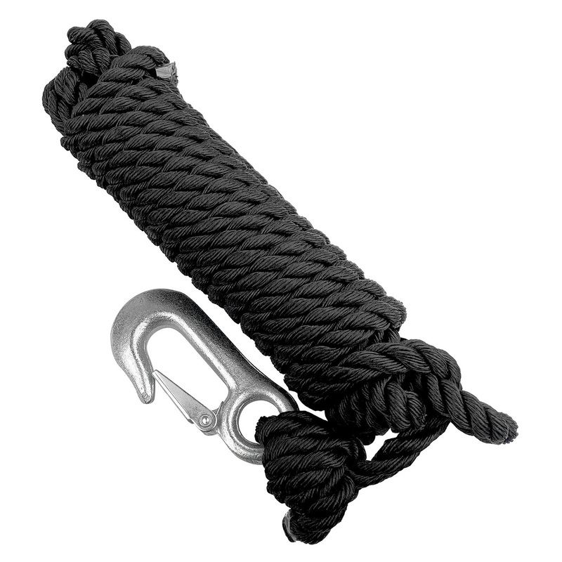 Boating Essentials Trailer Winch Rope with Hook