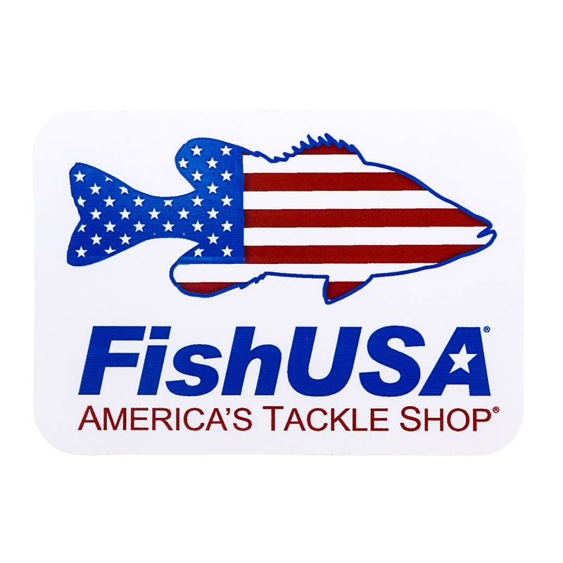 FishUSA Bass Stars & Stripes Decal