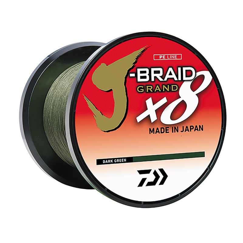 Daiwa J-Braid Grand X8 Braided Fishing Line – Bulk Spool