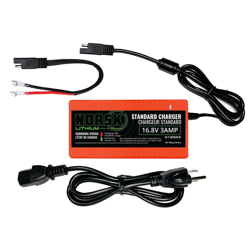 Norsk 16.8V 3A NMC Charger With Quick Connect