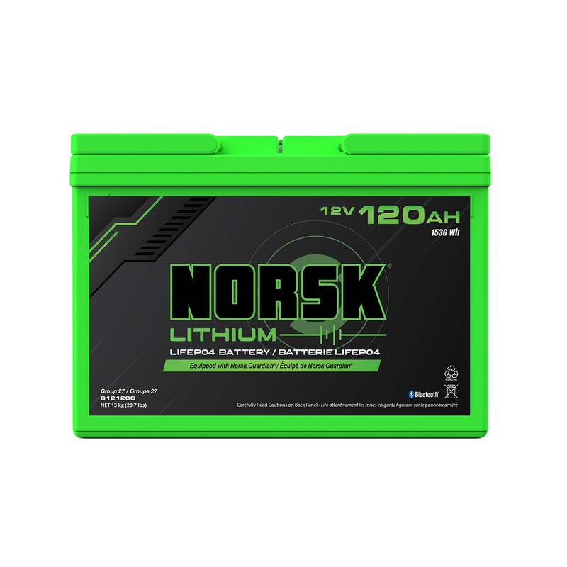 Norsk Lithium 12V 120AH LiFePO4 Deep Cycle Battery