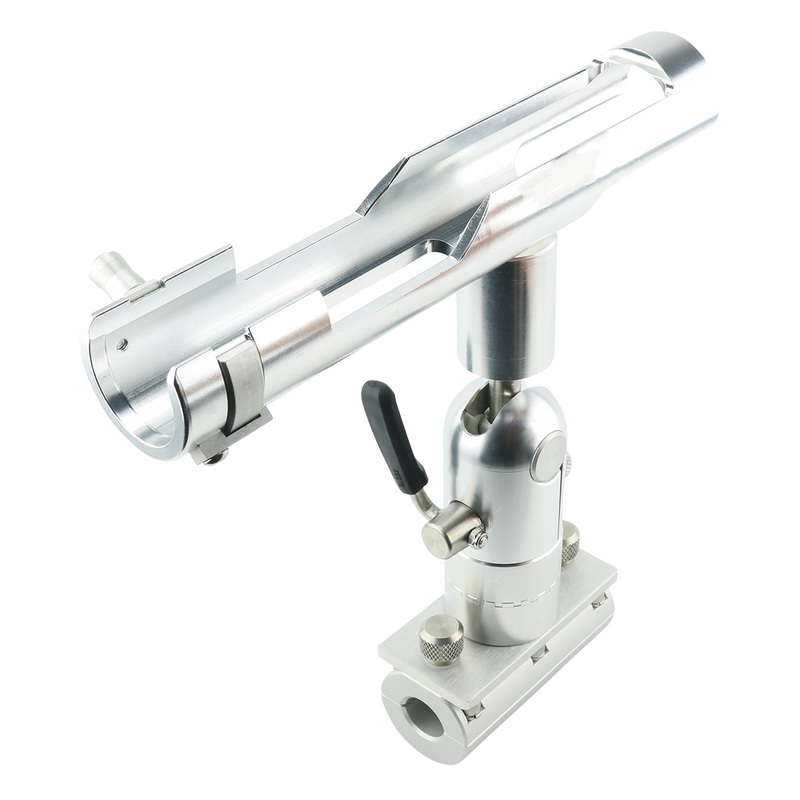 Cisco Single Long Cradle Rod Holder on Thumbscrew Rail Mount