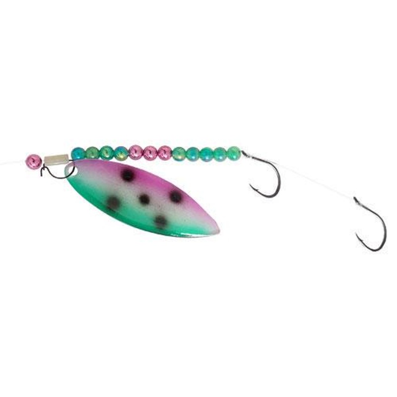 Dutch Fork Fluorocarbon Willowleaf Ghost Blade Harness