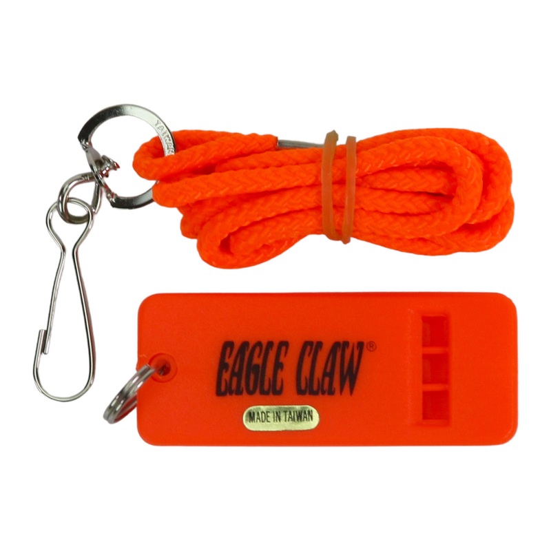 Eagle Claw Boat Whistle Flat With Lanyard
