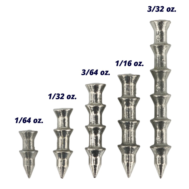 X Zone Tungsten Pagoda Nail Sinkers