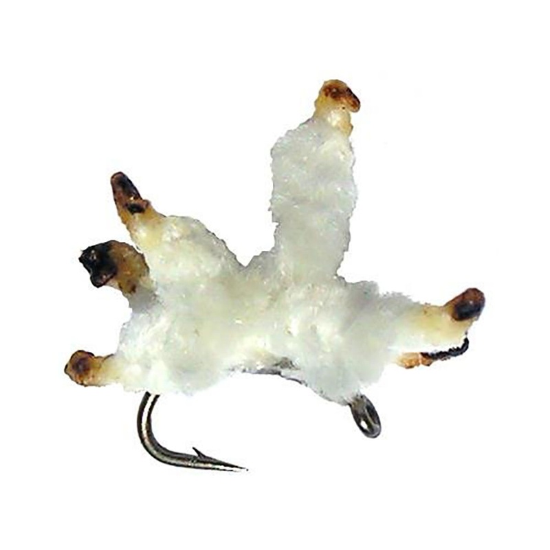 Roger’s White Wiggler Maggot Imitation Fly – 2 Pack