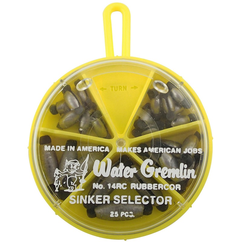 Water Gremlin Rubbercor Lead Sinker Selector
