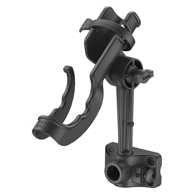 RAM Mounts Rod Holder with Plunger Bulkhead Base