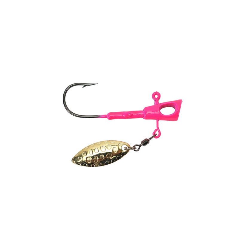 Leland’s Lures Crappie Magnet Fin Spin Eyehole Jig Head