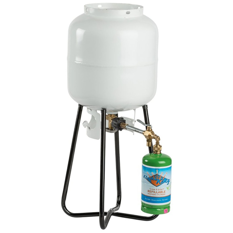 Flame King 1 lb. Refillable Propane Cylinder and Refill Kit