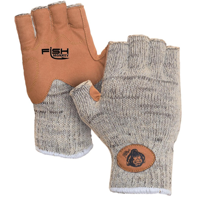 Fish Monkey Men’s Wooly Wool Half-Finger Gloves