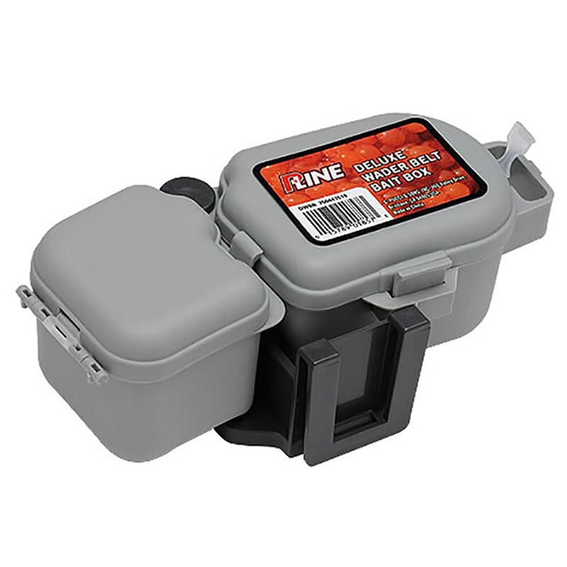 P-Line Dual Compartment Wader Belt Bait Box