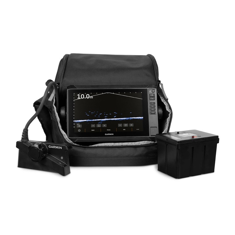 Garmin ECHOMAP UHD2 95sv Plus LiveScope Ice Fishing Bundle LI