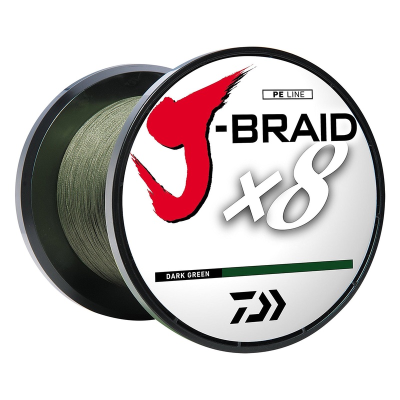 Daiwa J-Braid X8 Braided Fishing Line – Bulk Spool