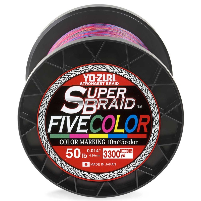 Yo-Zuri SuperBraid Five Color Braided Fishing Line