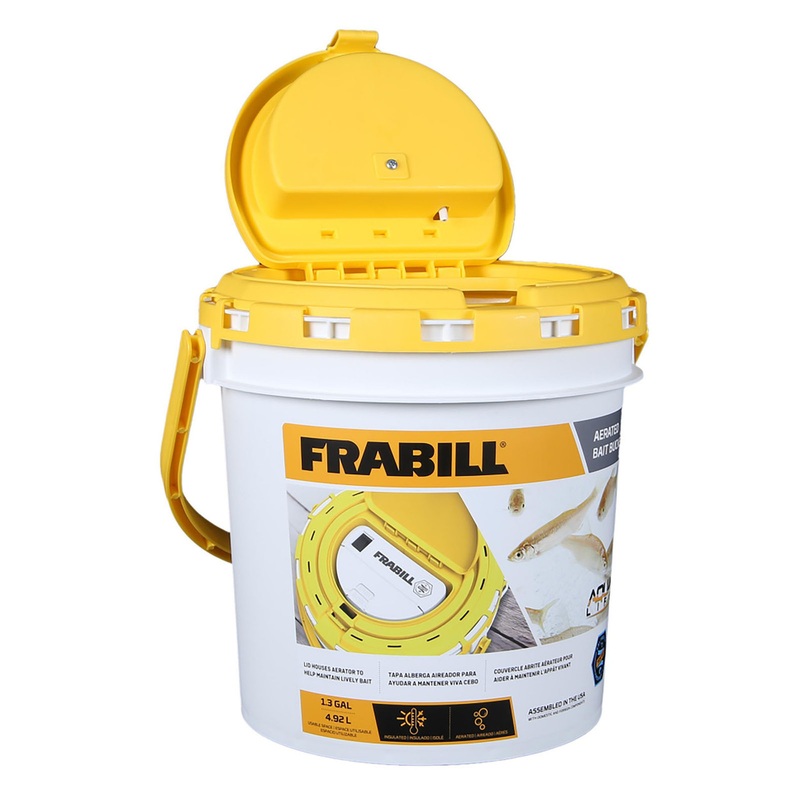 Frabill Insulated Bait Bucket with Aerator