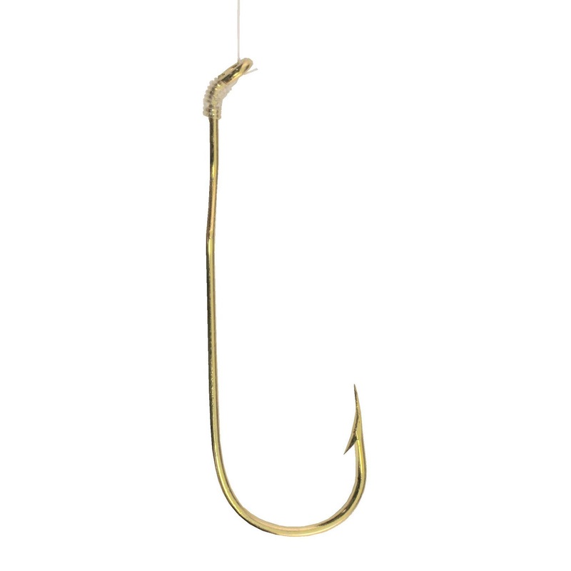Tru-Turn 388G Aberdeen 22K Gold Plated Snelled Hooks