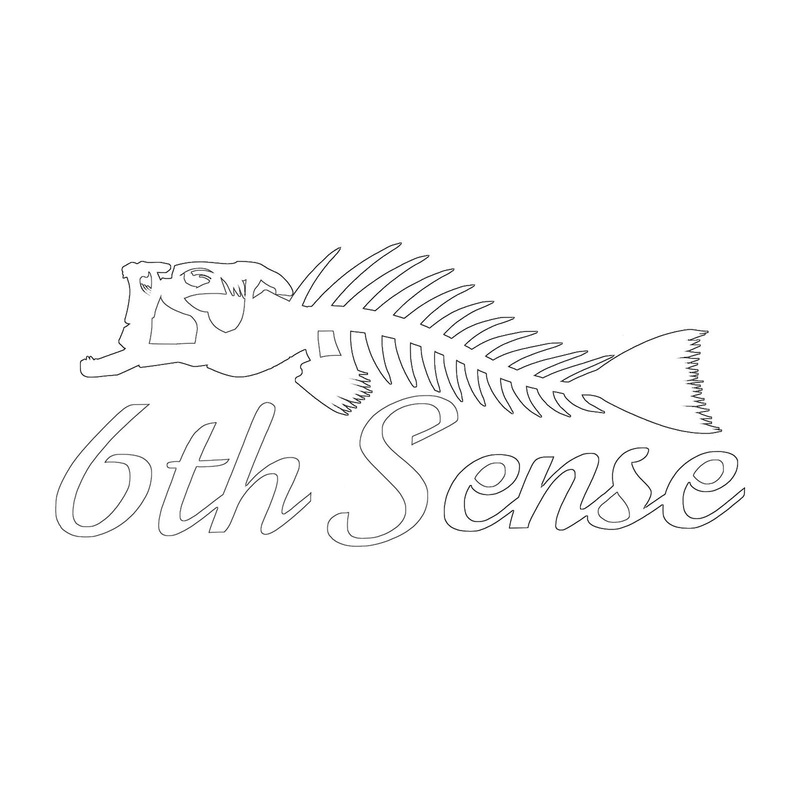 6th Sense Fish Bones Decal