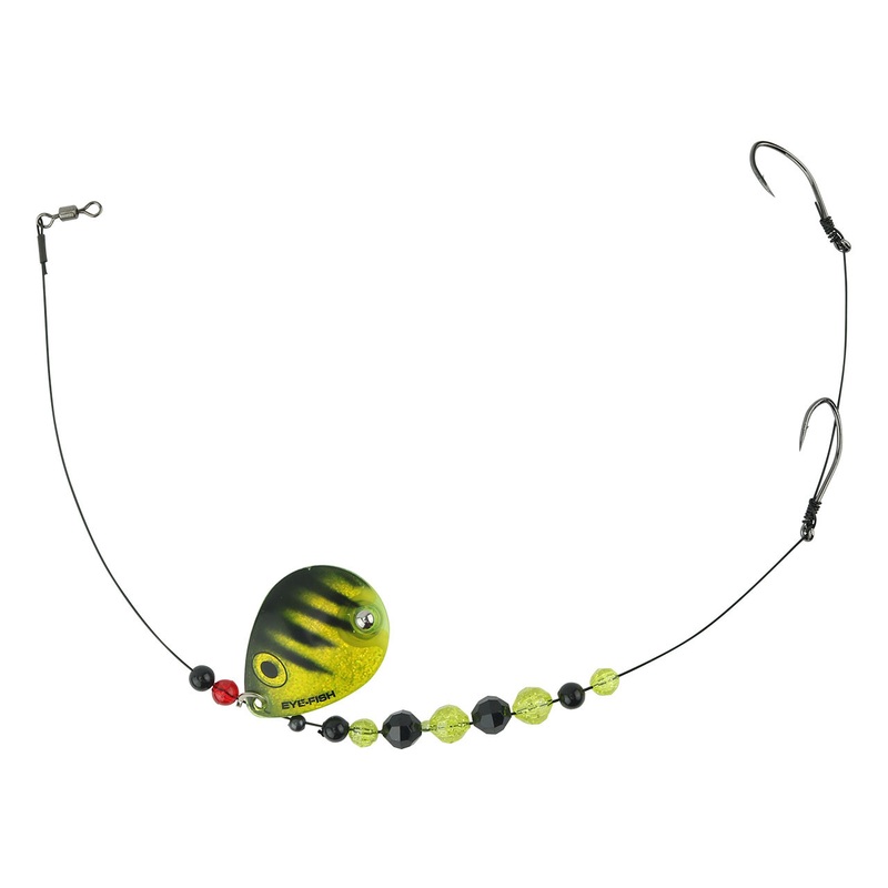Eye-Fish Premium Single Colorado Blade Worm Harness